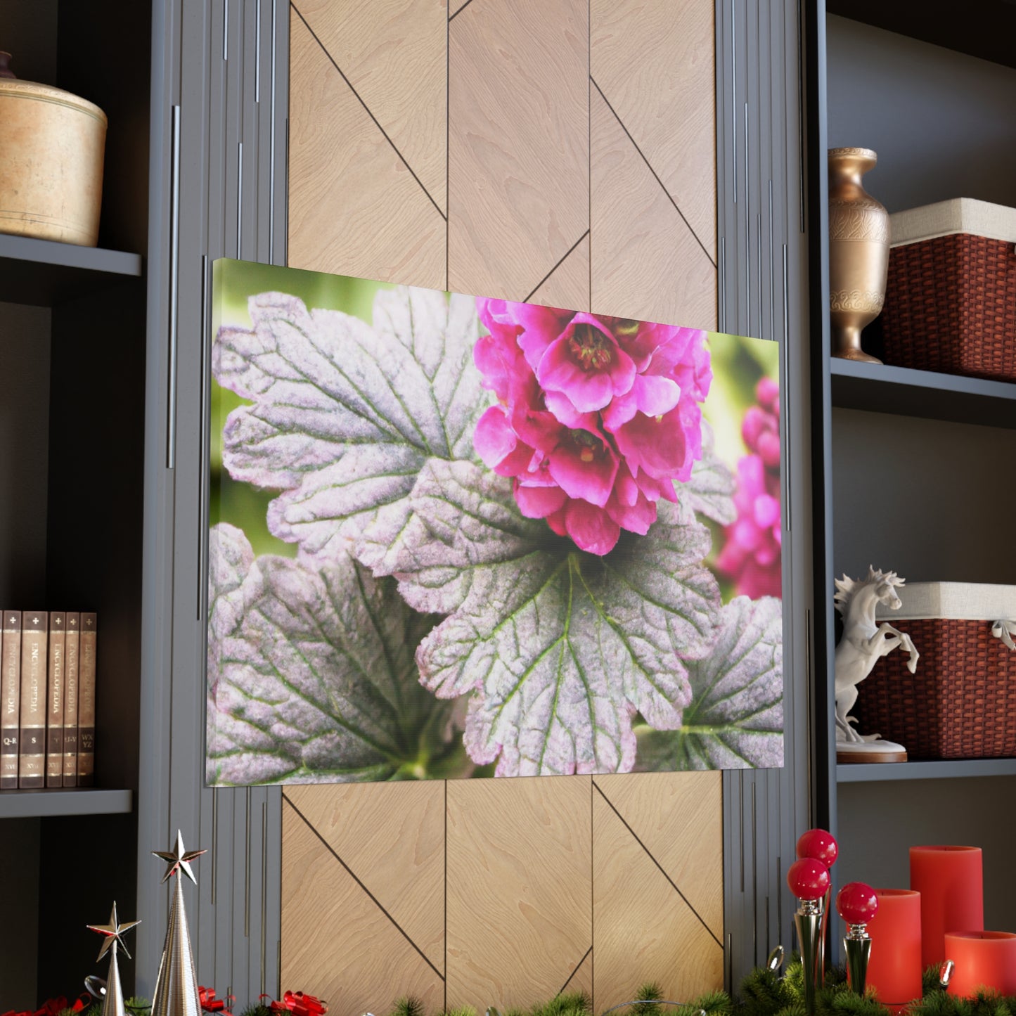 "Garden Fountain Fantasia" - Canvas - Floral