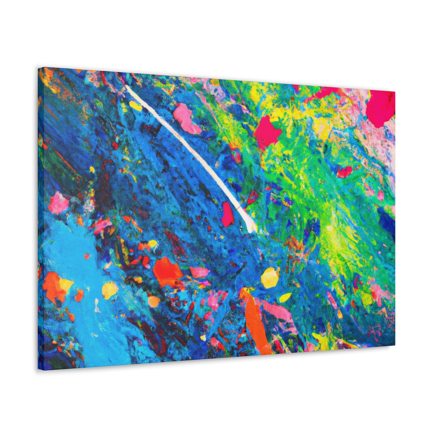 "Playful Pup" - Abstract Canvas