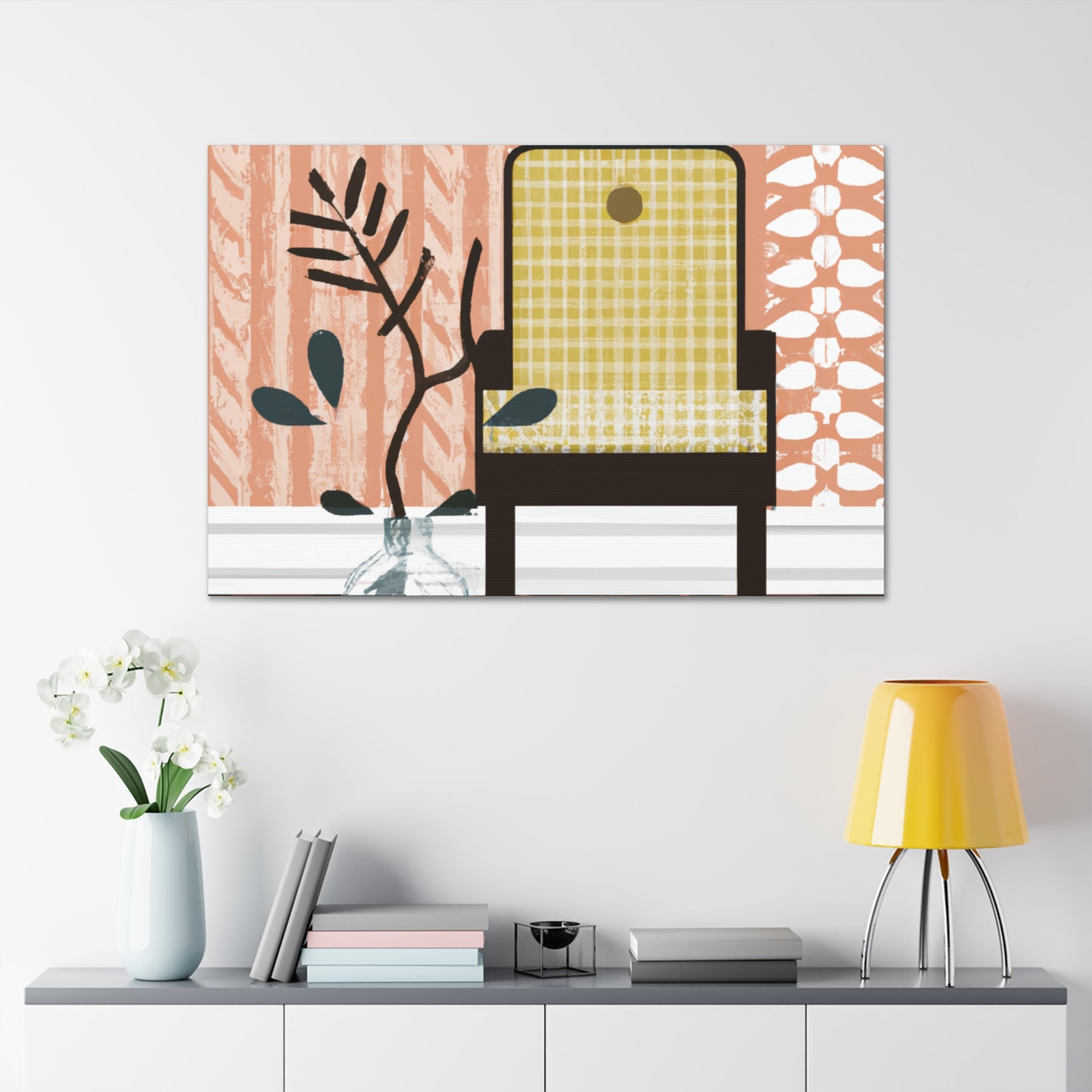 Splendid Pronged Cat - Midcentury Canvas