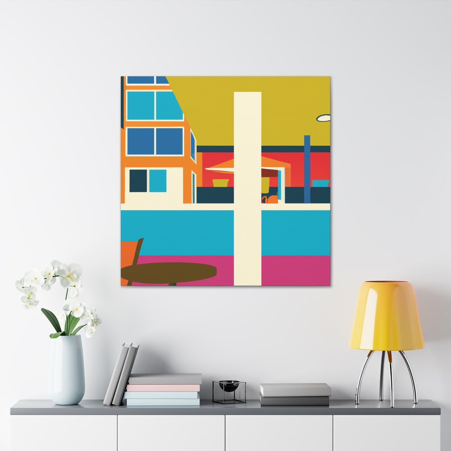 Harmonious Abstraction- Midcentury - Canvas