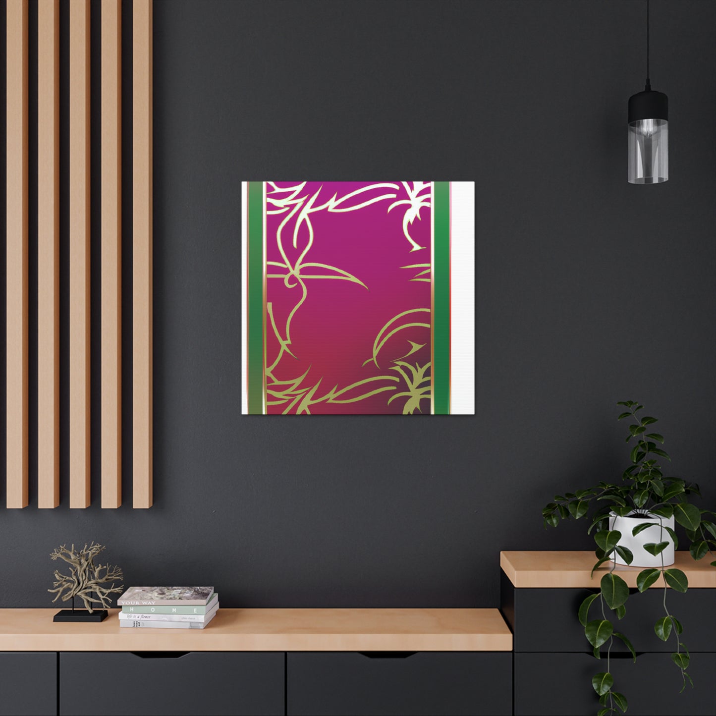 Pink Panel - Glass Canvas