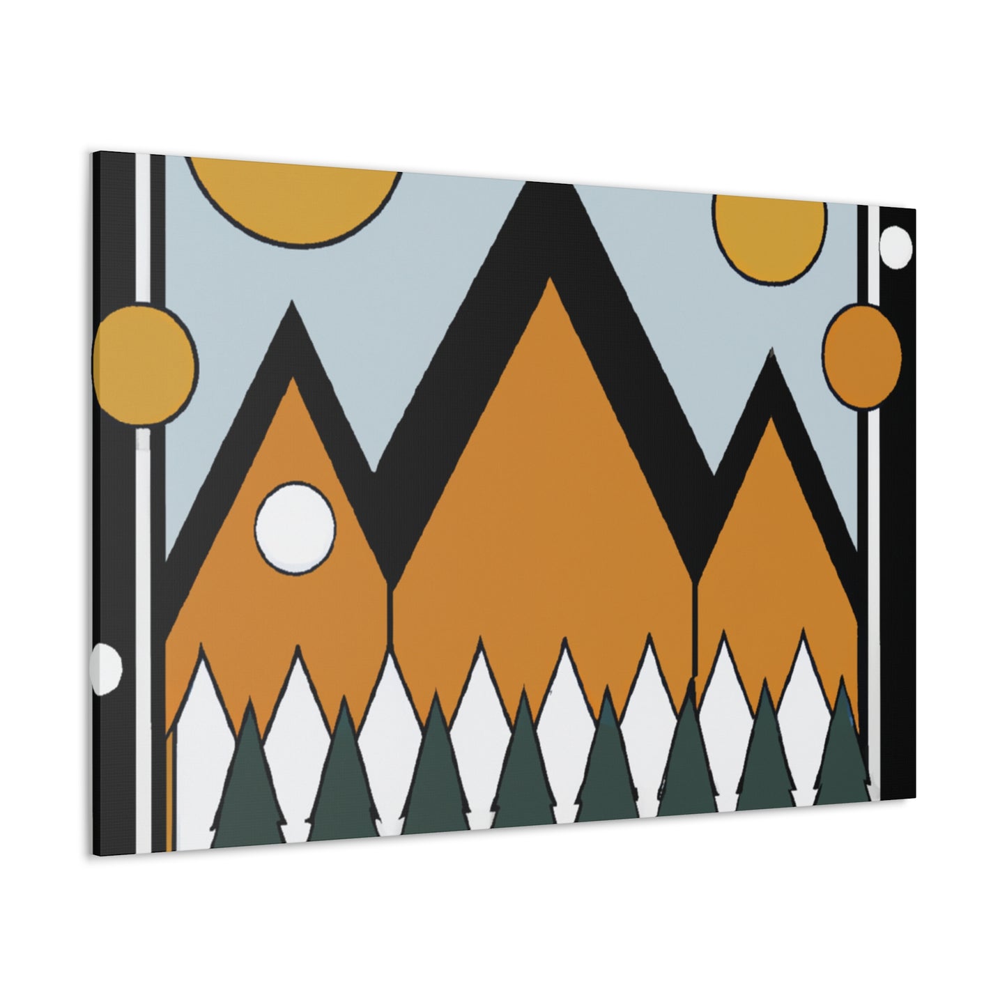 Geo-Blossoms Midcentury - Canvas