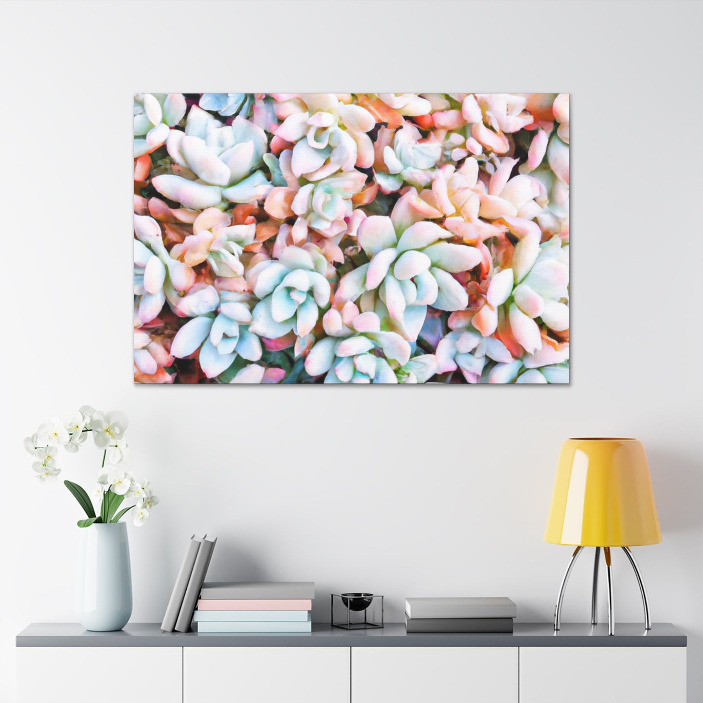 Floral Bouquet in the Garden. - Canvas - Succulent