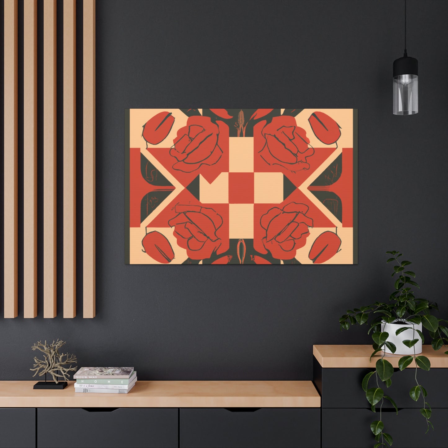 Game Of Roses - Midcentury Canvas