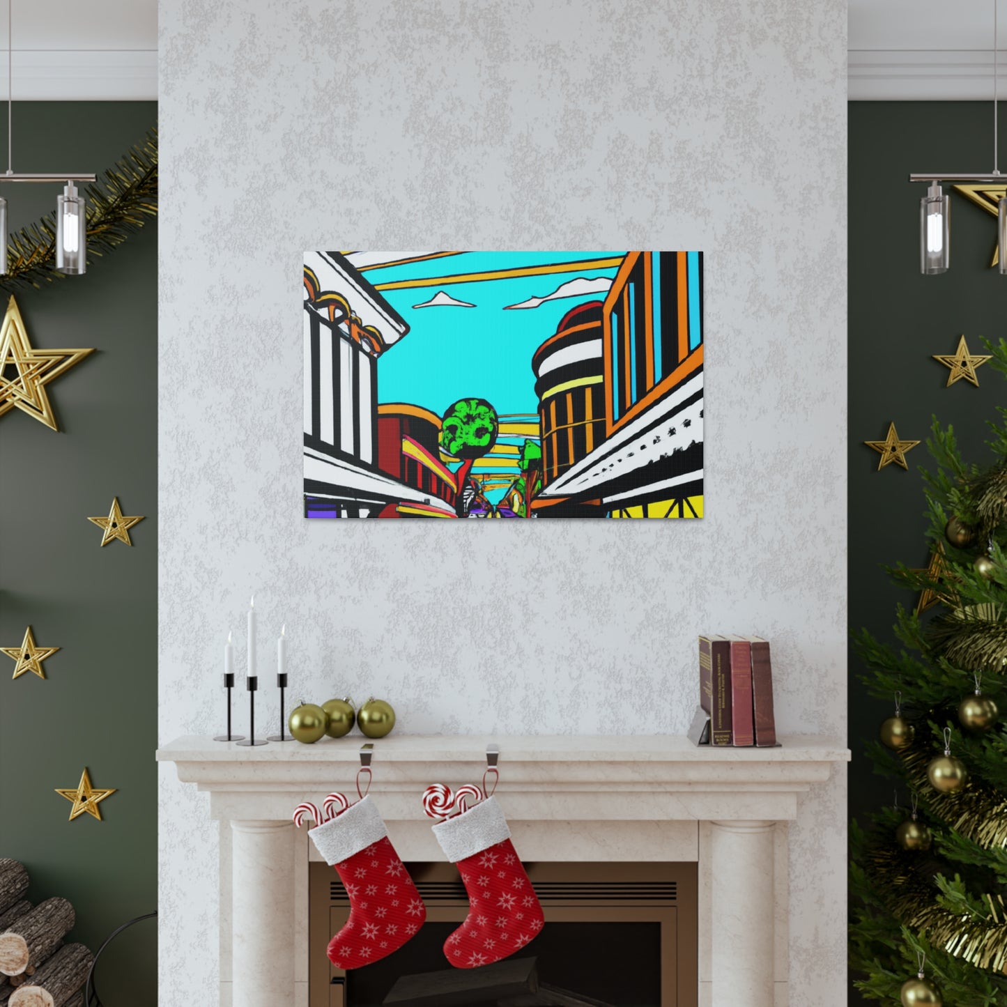 Radio Alley. - Architectural Canvas Pop Art