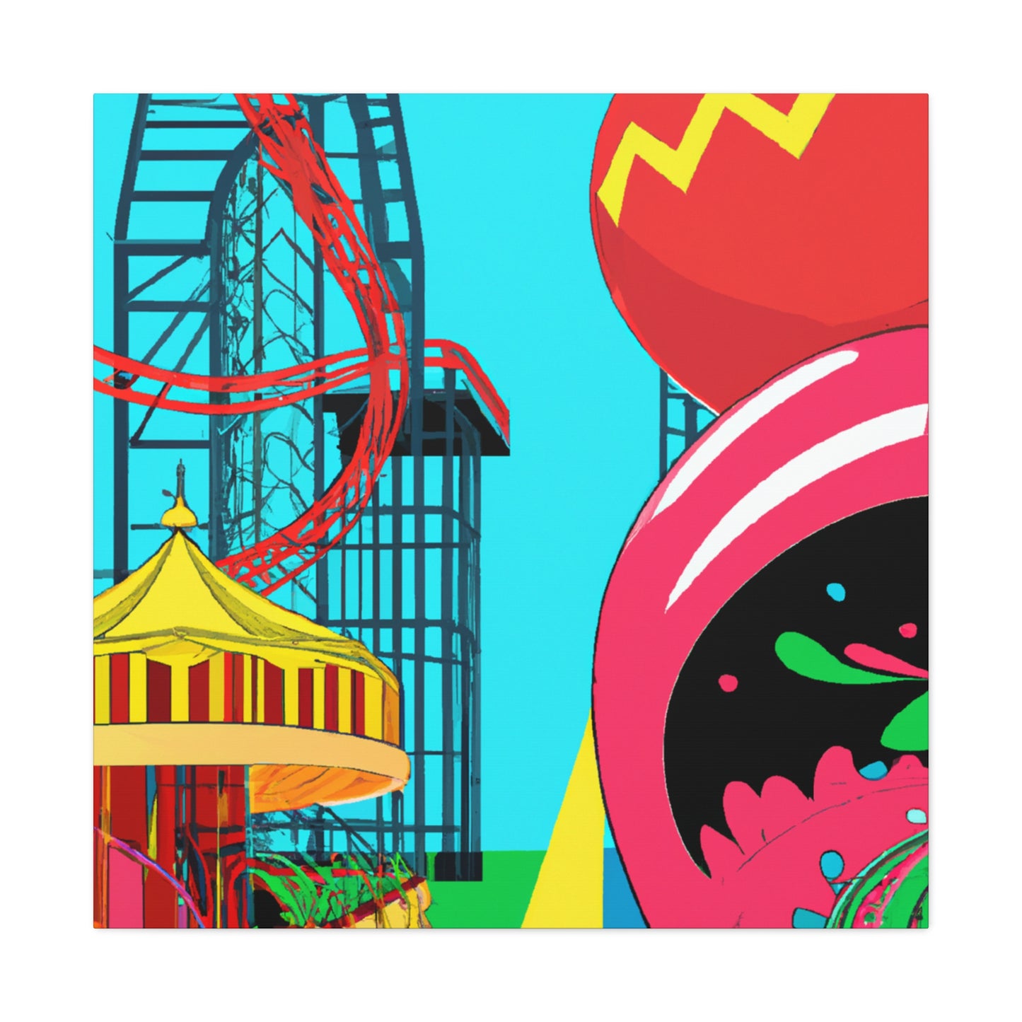 Funfair Craze - Amusement - Canvas