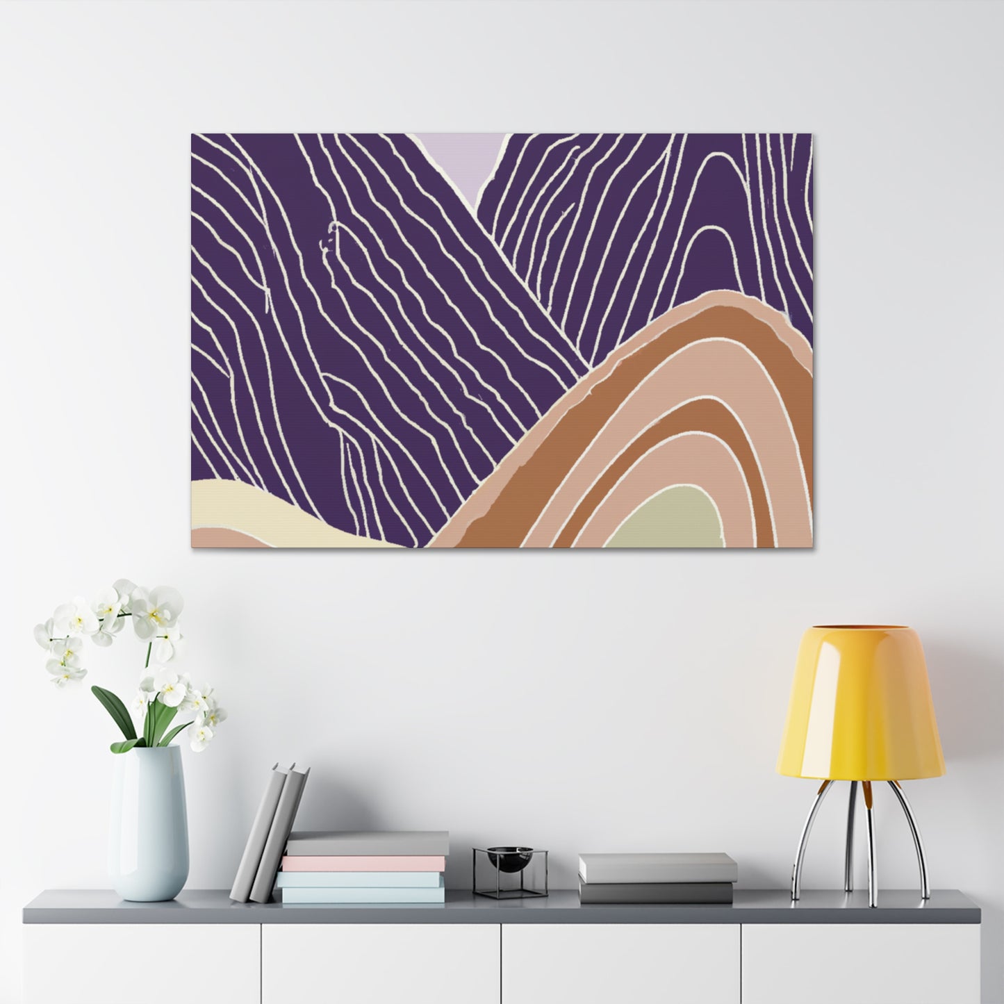 PurpleHills- Midcentury Canvas
