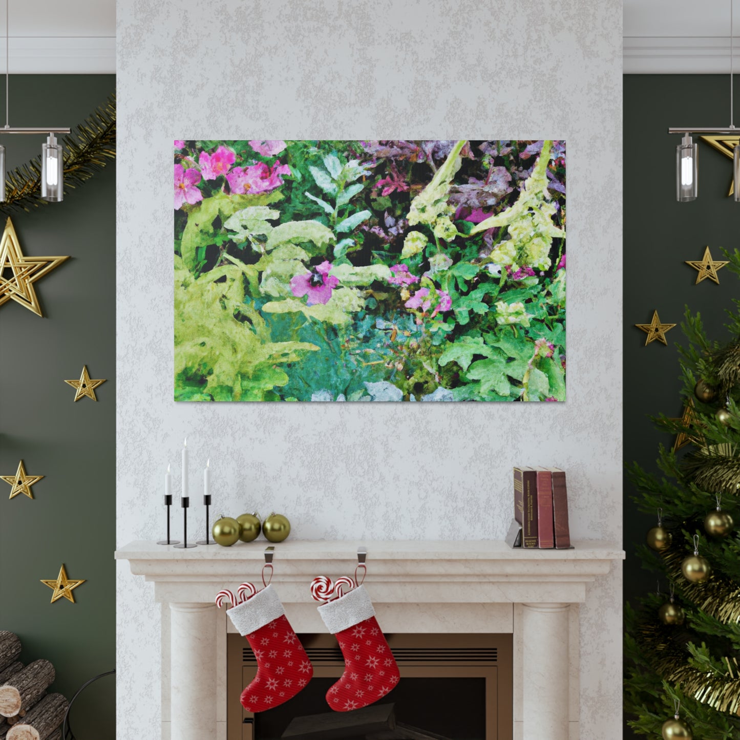 Blooming Garden Splendor. - Floral Canvas