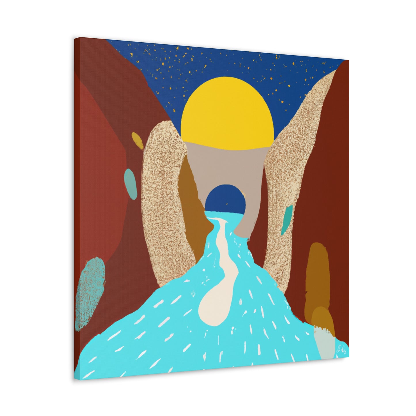 River Canyon - Midcentury Canvas