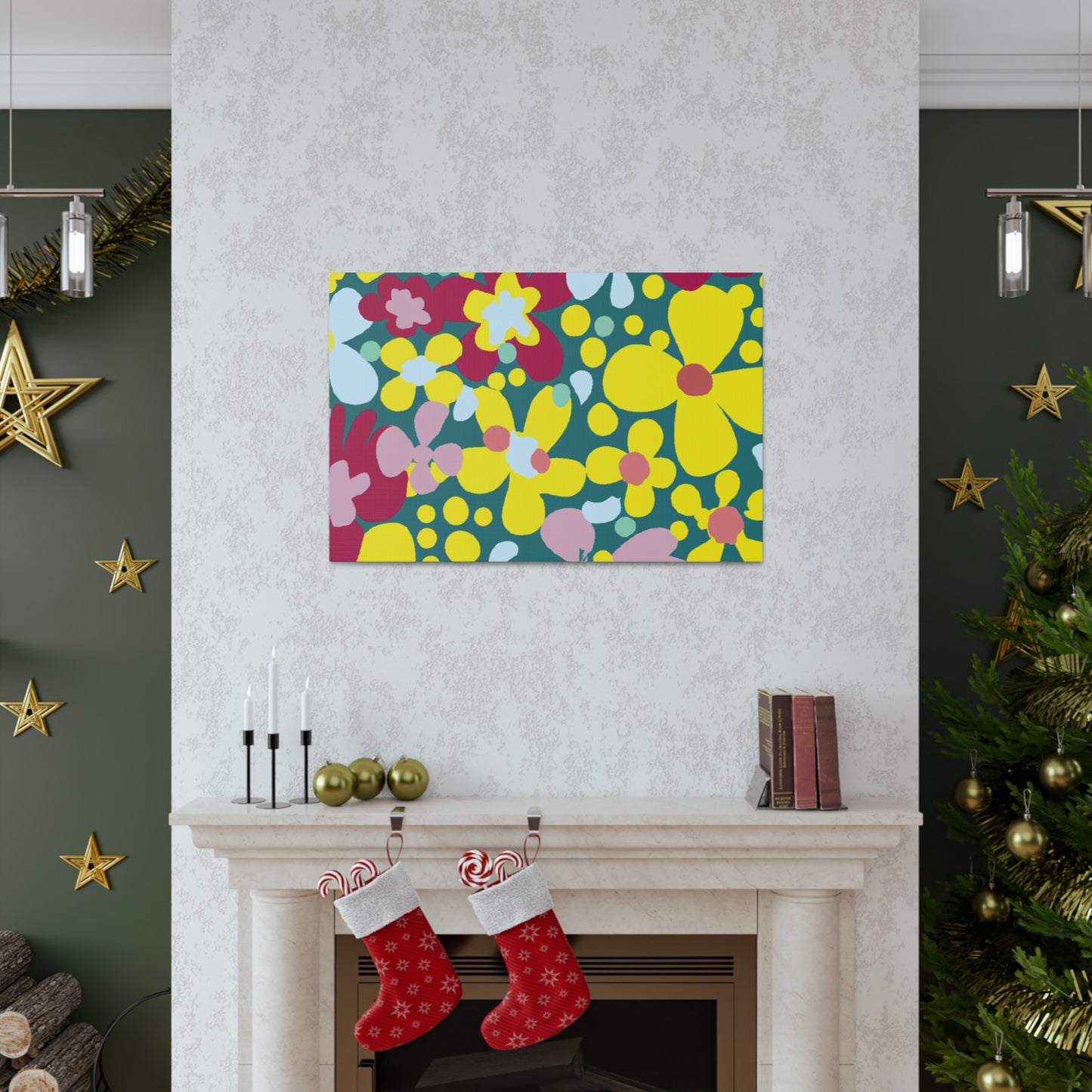 Flower Garden Frenzy - Floral Canvas