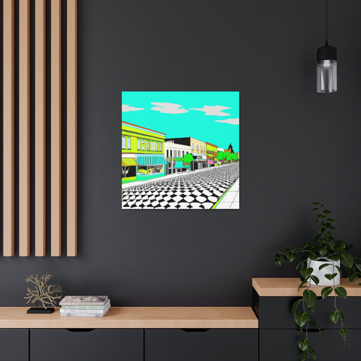 Streamlined Boulevard - Architectural Canvas - Pop Art