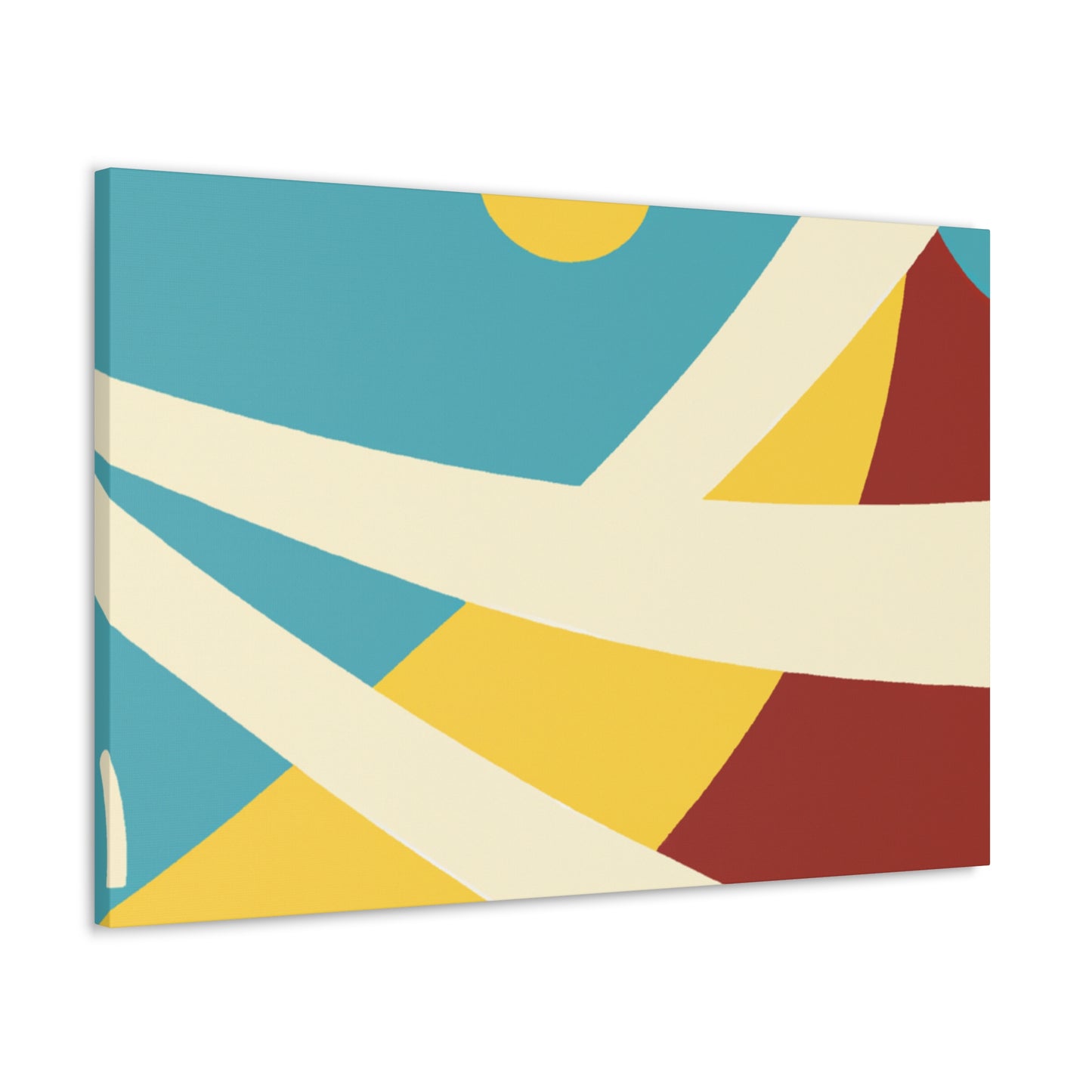 Sunburst Glory - Midcentury - Canvas