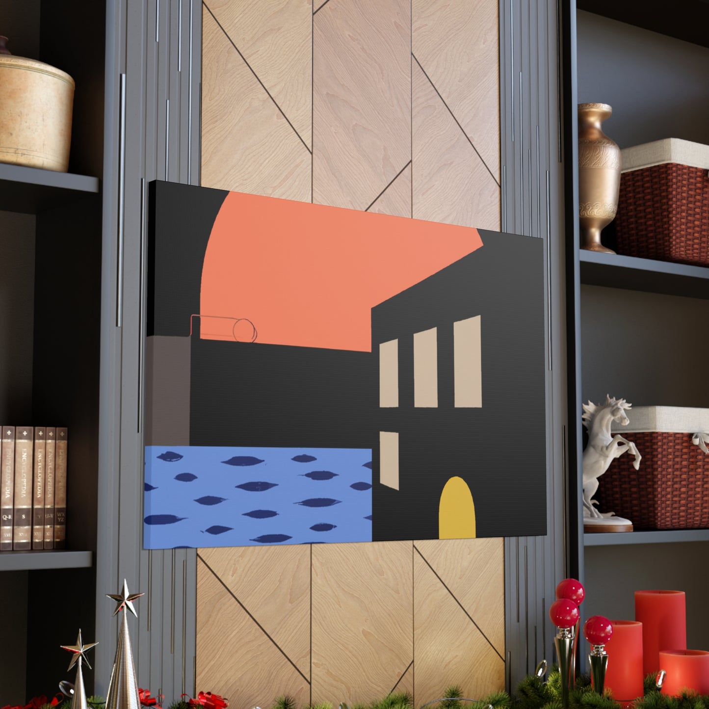 Street Walk - Midcentury Canvas