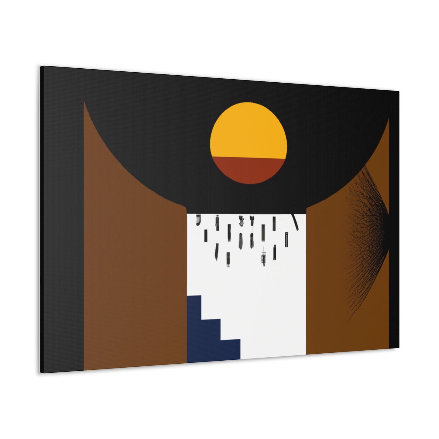 Reflecting Lane- Midcentury - Canvas