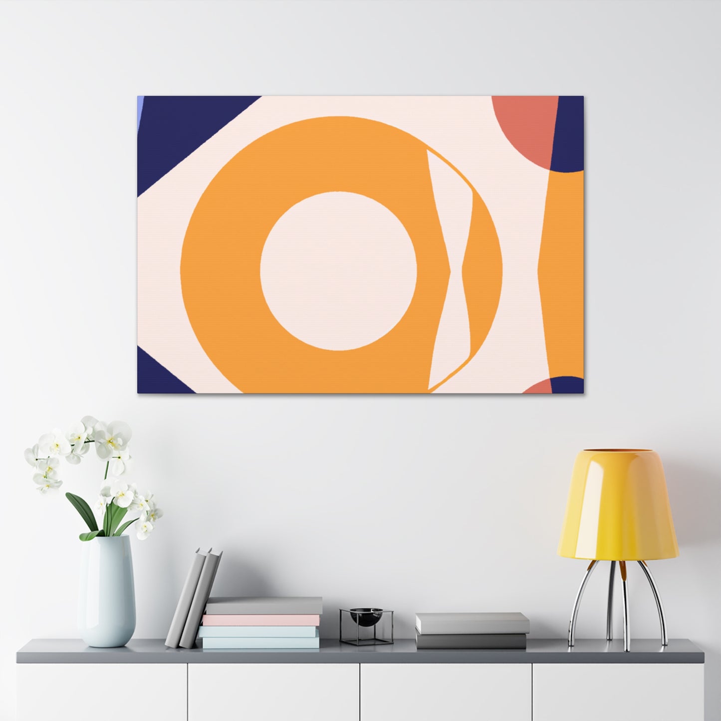 Spiraled Reflections - Midcentury - Canvas