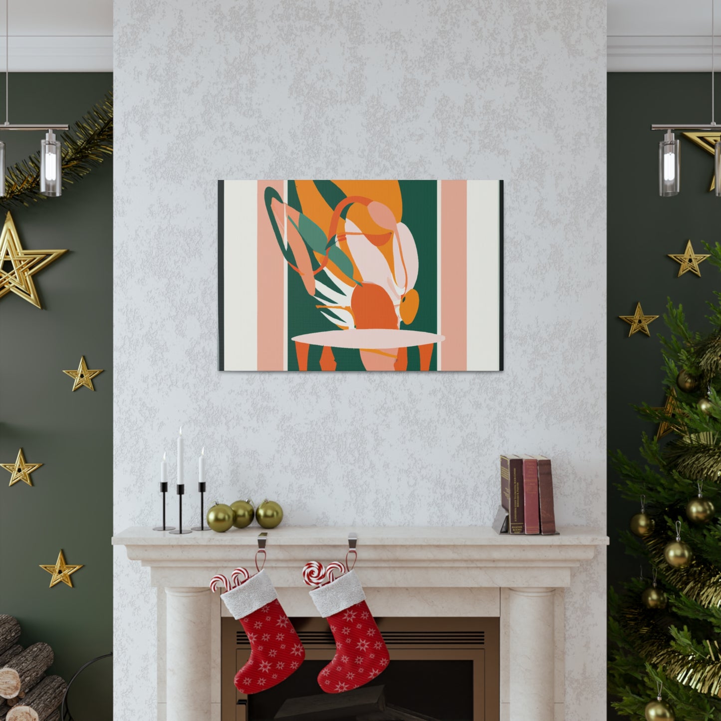 Flamingote - Midcentury Canvas