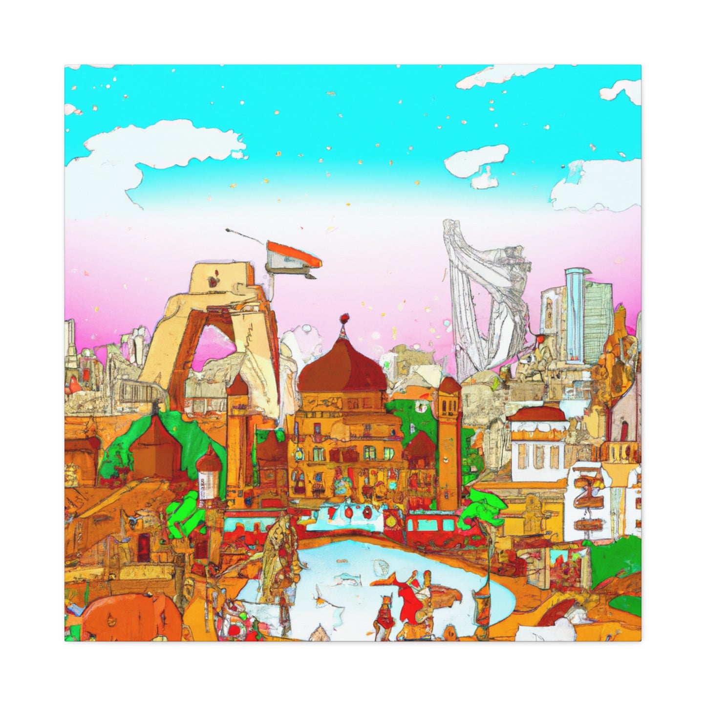Kashmiri Splendour - Destination India - Canvas