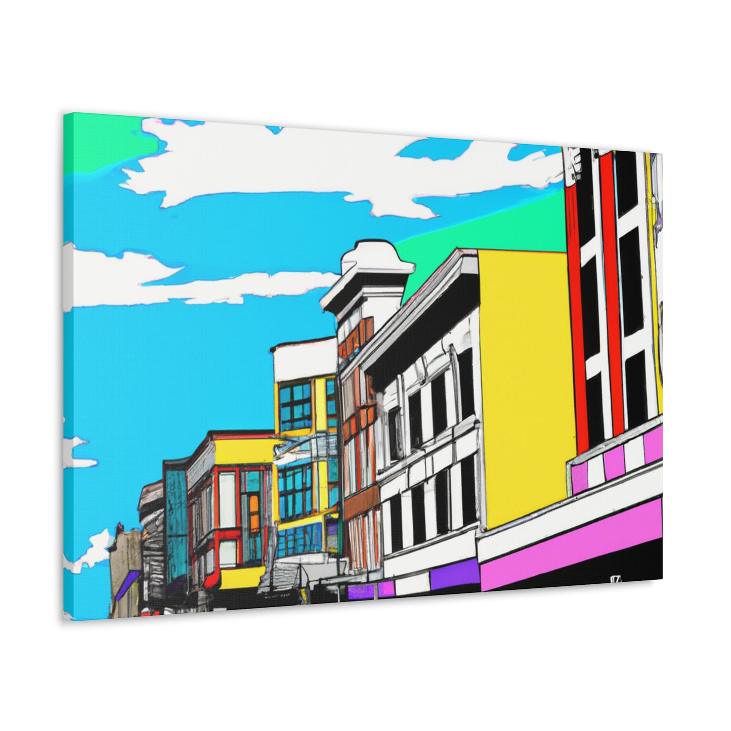 Vancouver Avenue - Architectural Canvas Pop Art
