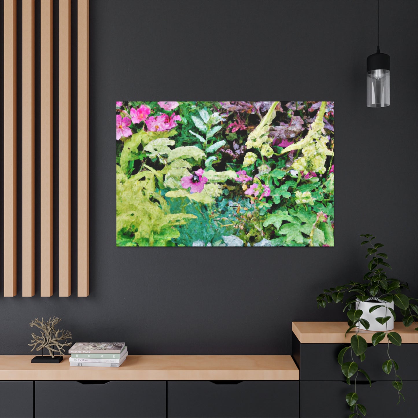 Blooming Garden Splendor. - Floral Canvas