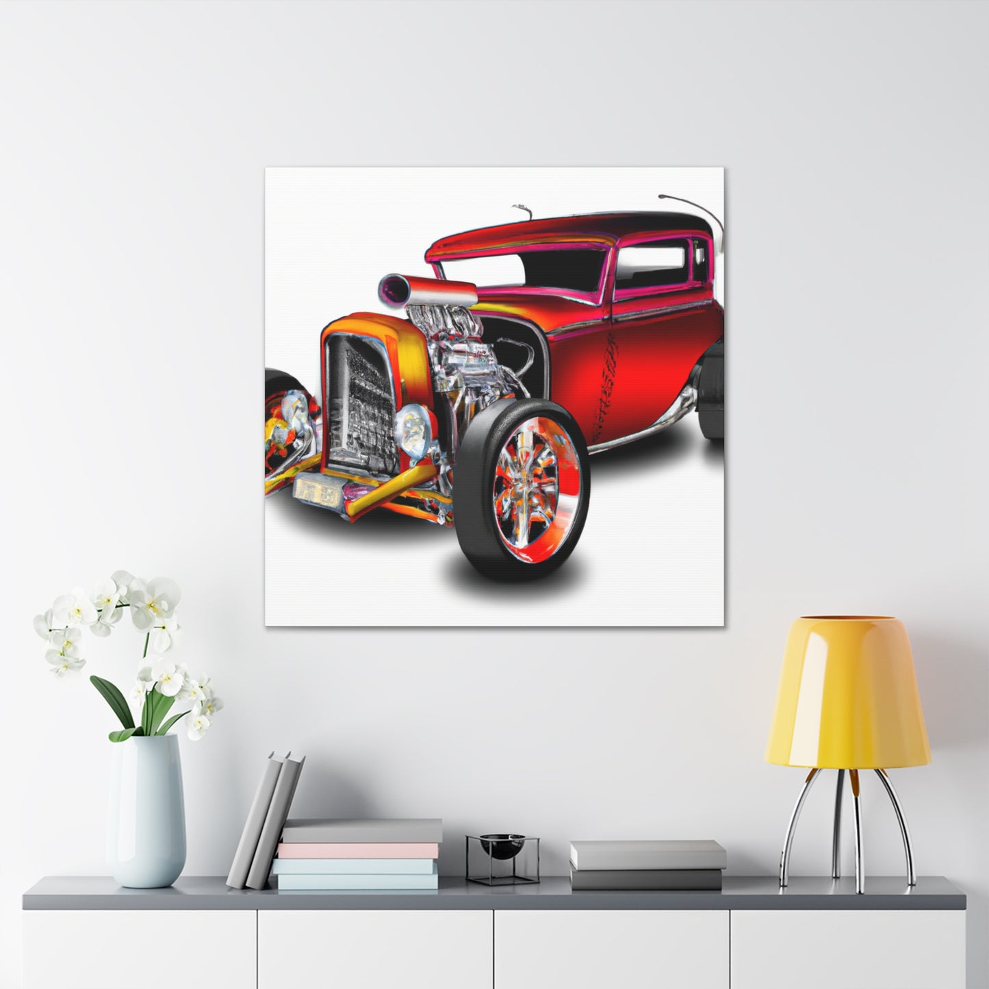 Hot Rod Lightning - Automobile - Canvas