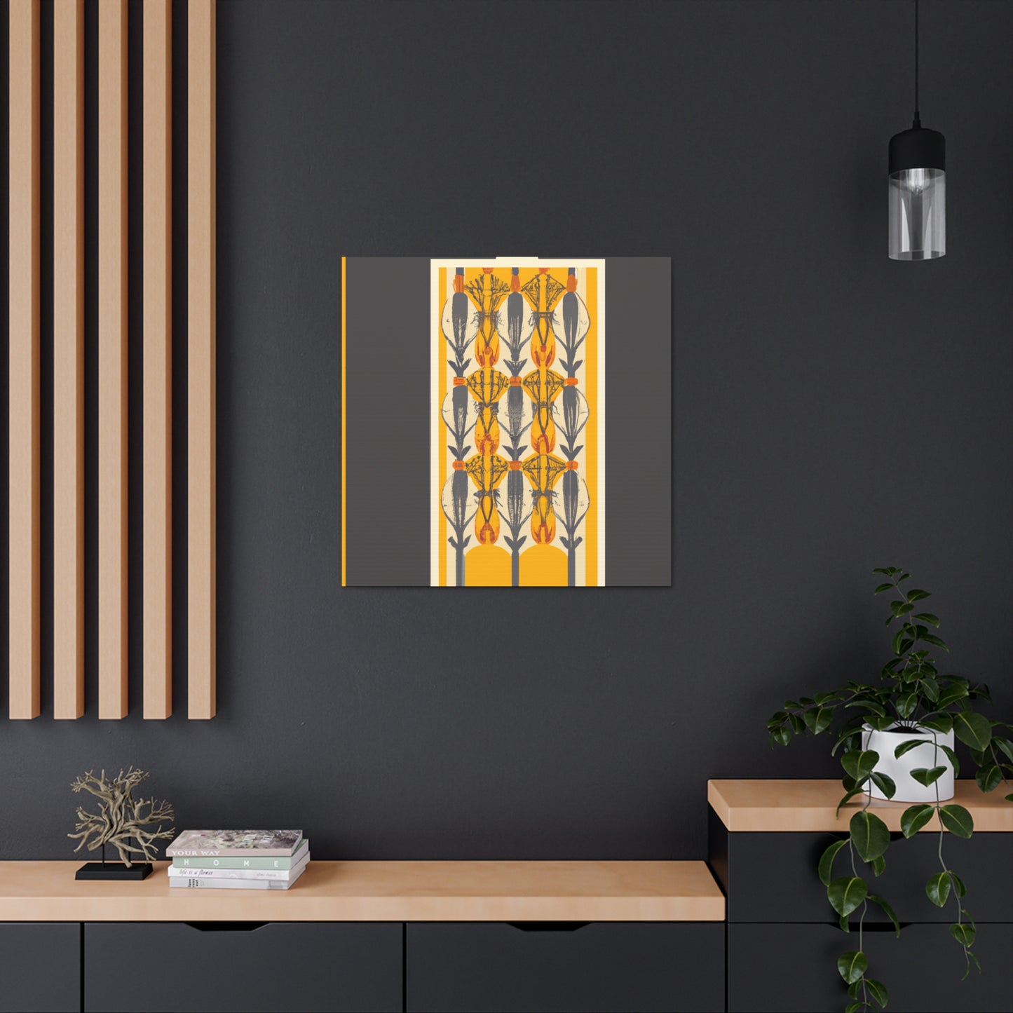 "Fuzzyjeepers" - MIdcentury Canvas
