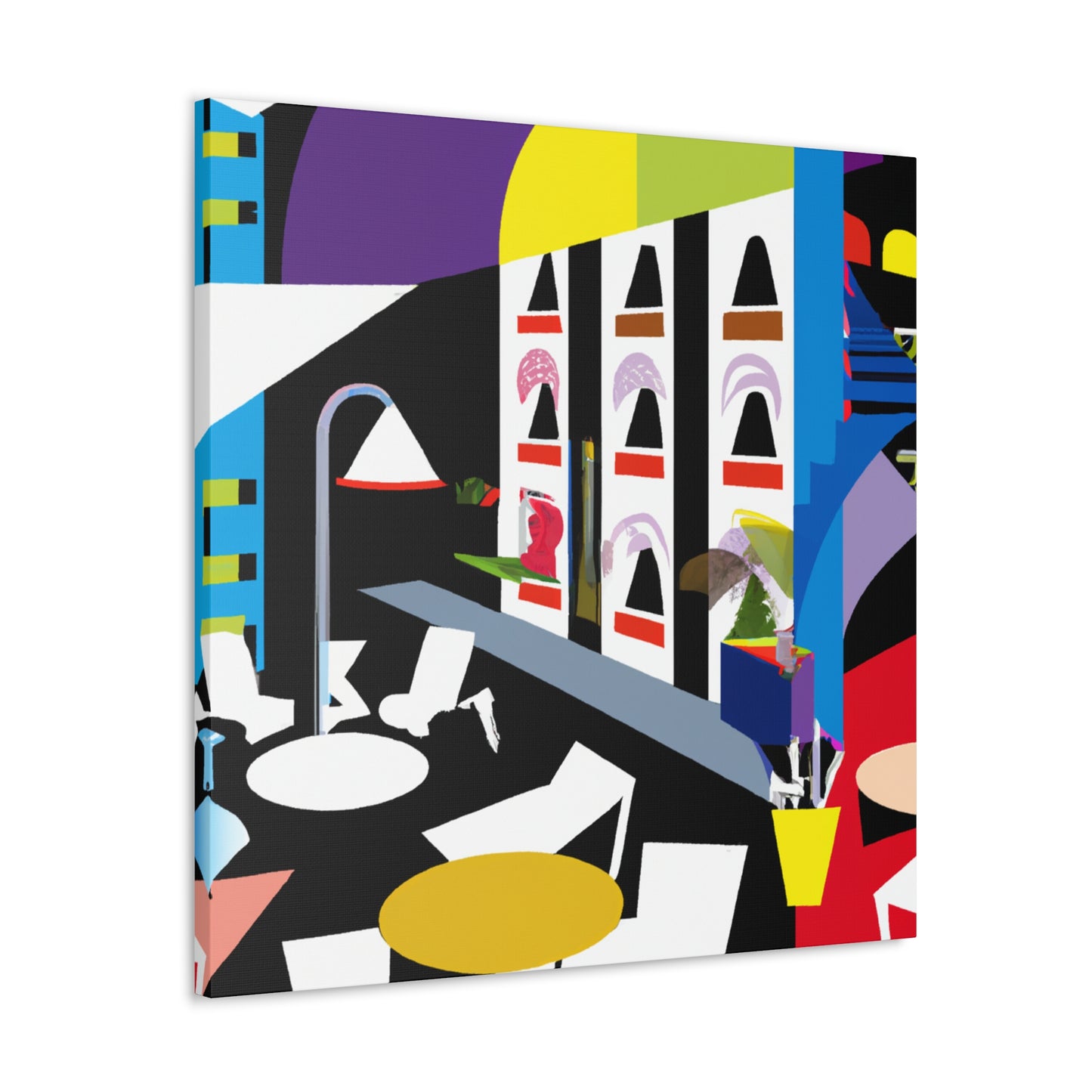 "Atom Splice - Midcentury" - Canvas