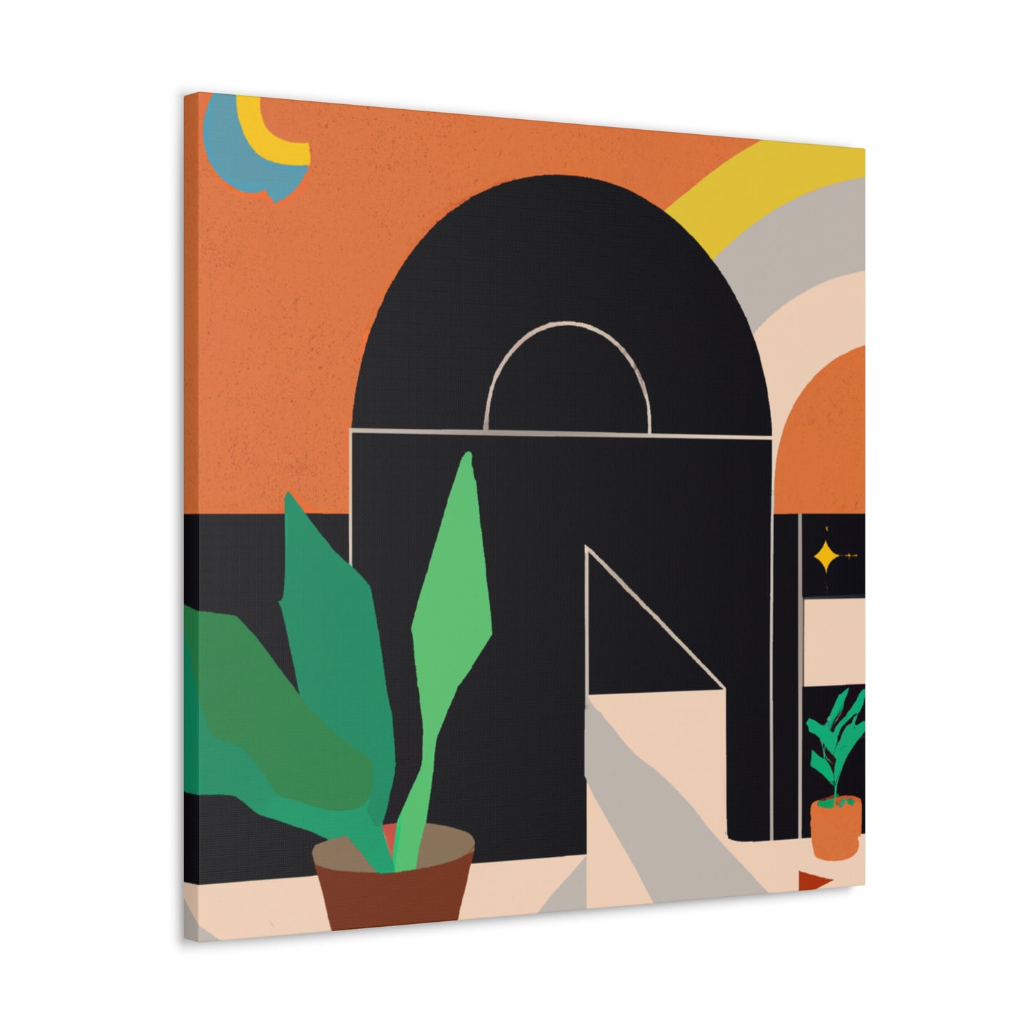Ancestral Reflection - Midcentury - Canvas
