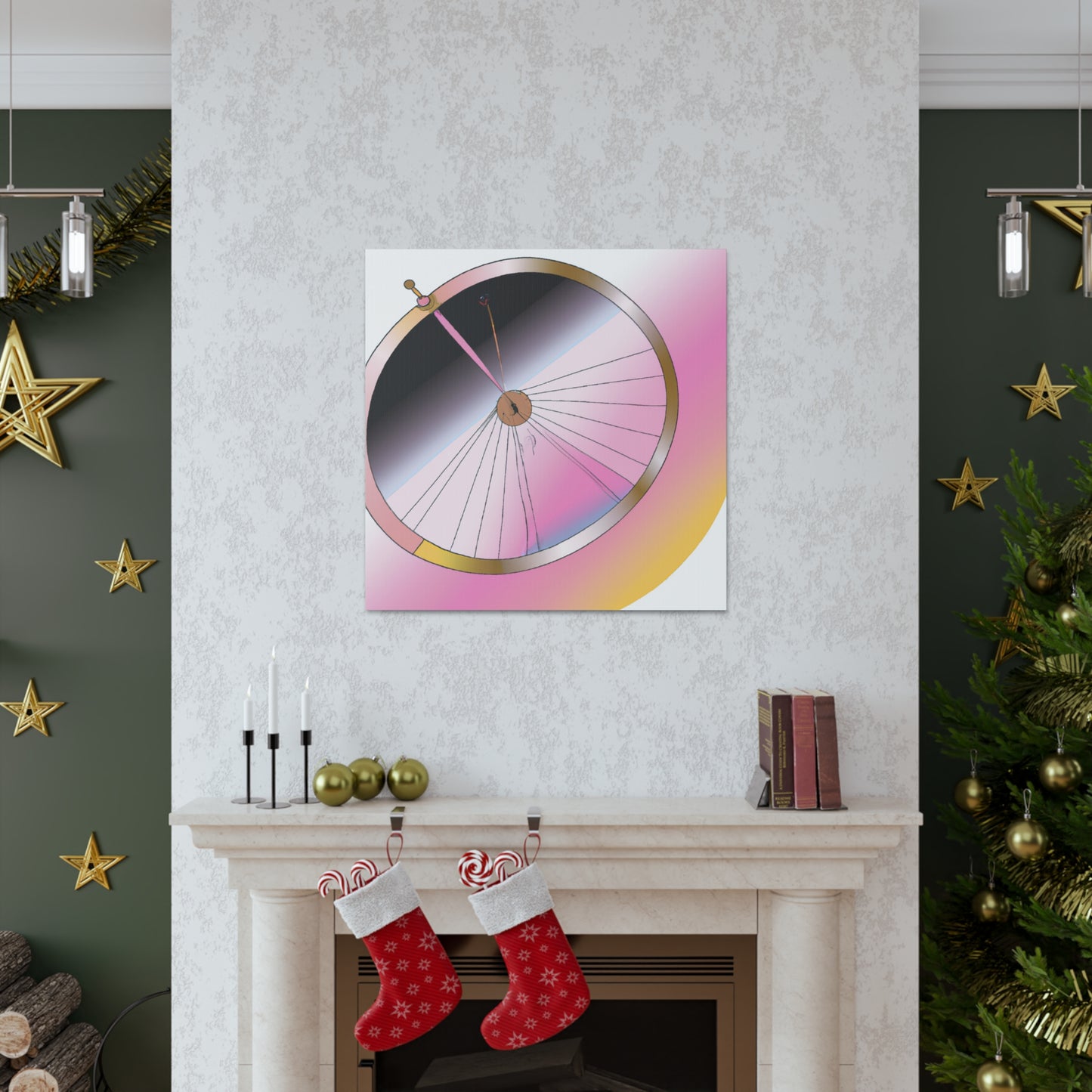 "Wheel Moderne" - Art Deco Canvas