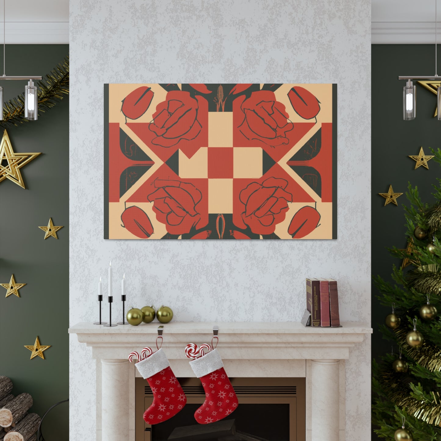 Game Of Roses - Midcentury Canvas