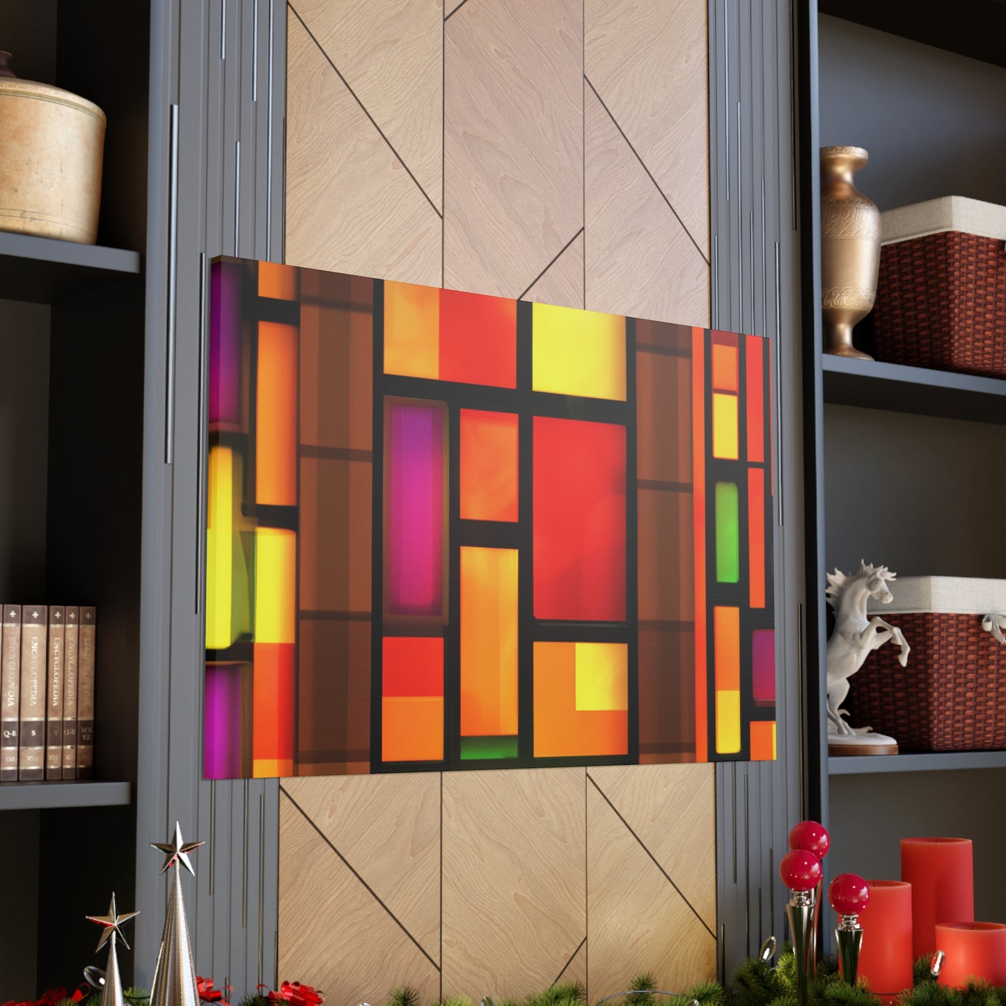 Happy Shimmer- Glass Canvas