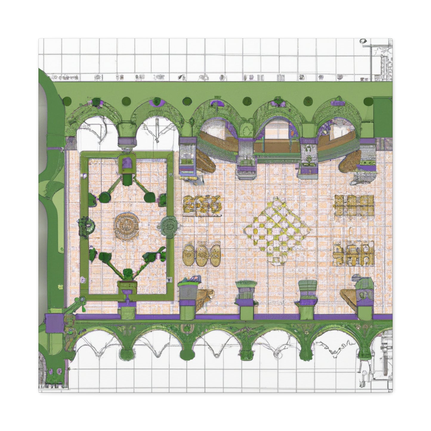 Garden de Gaume - Architectural Canvas