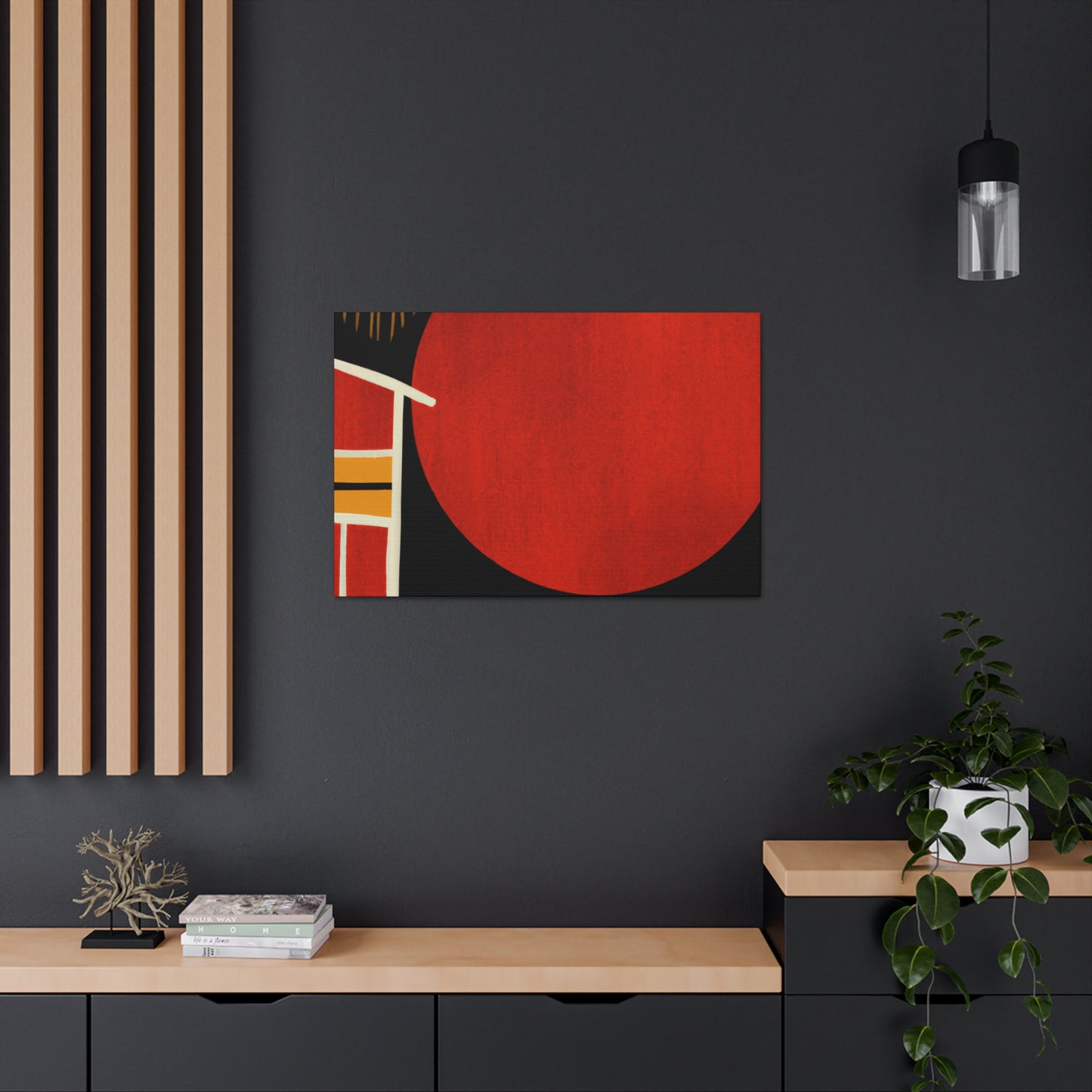 Sandyblaze Moon - Midcentury Canvas