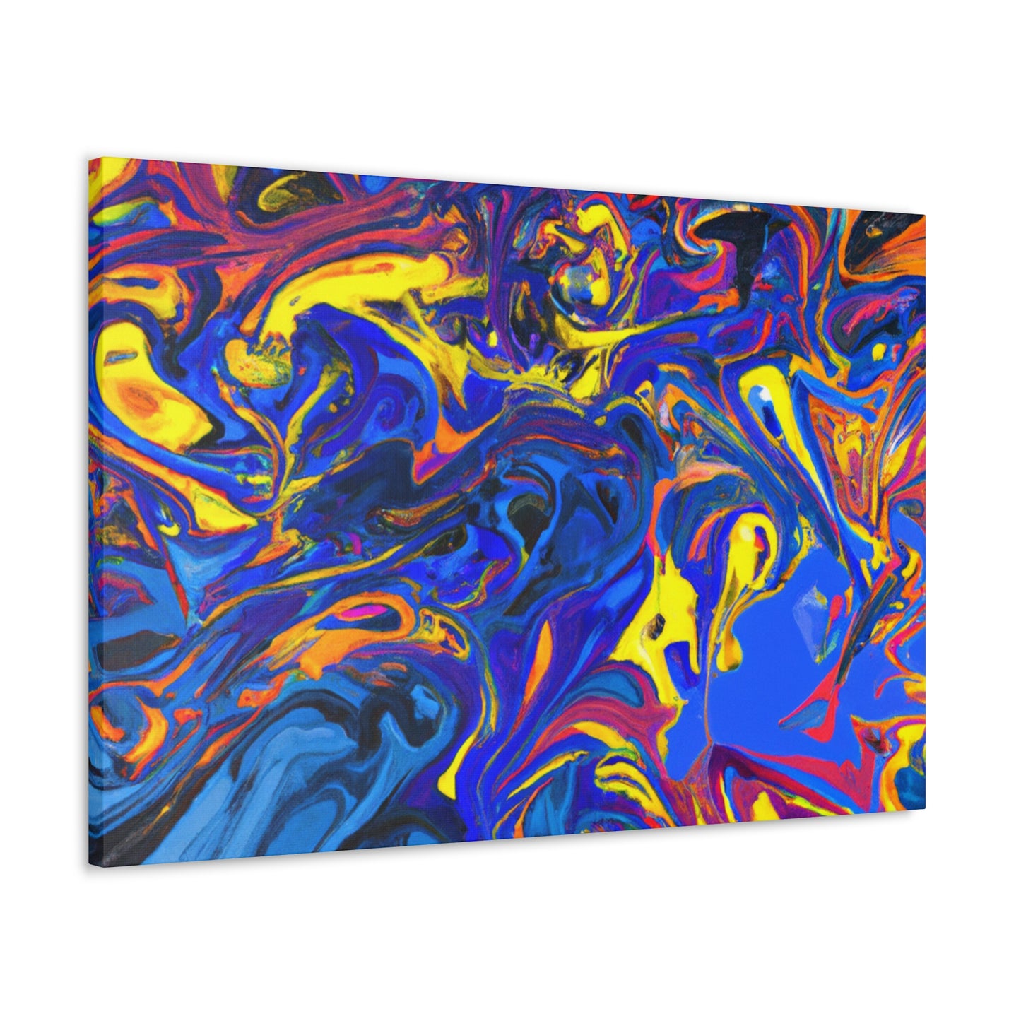 Blue Turbulence - Canvas - Abstract