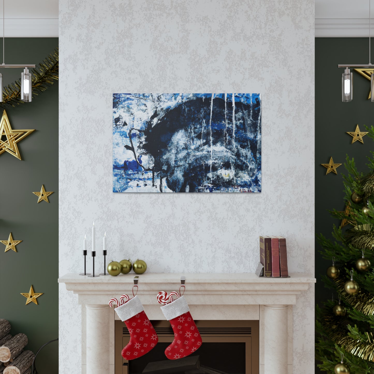Winter Champaigne - Abstract Canvas