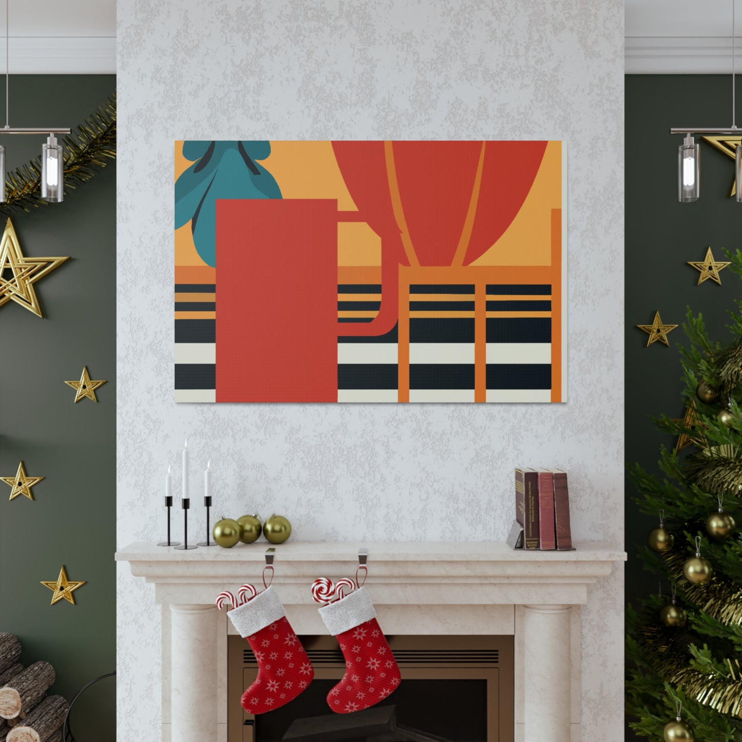 Orange Foxy. - Midcentury Canvas