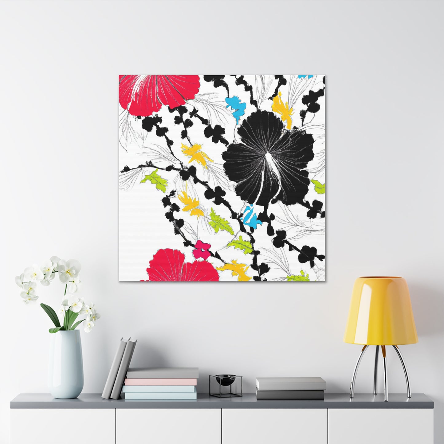 Periwinkle Petals - Floral - Canvas