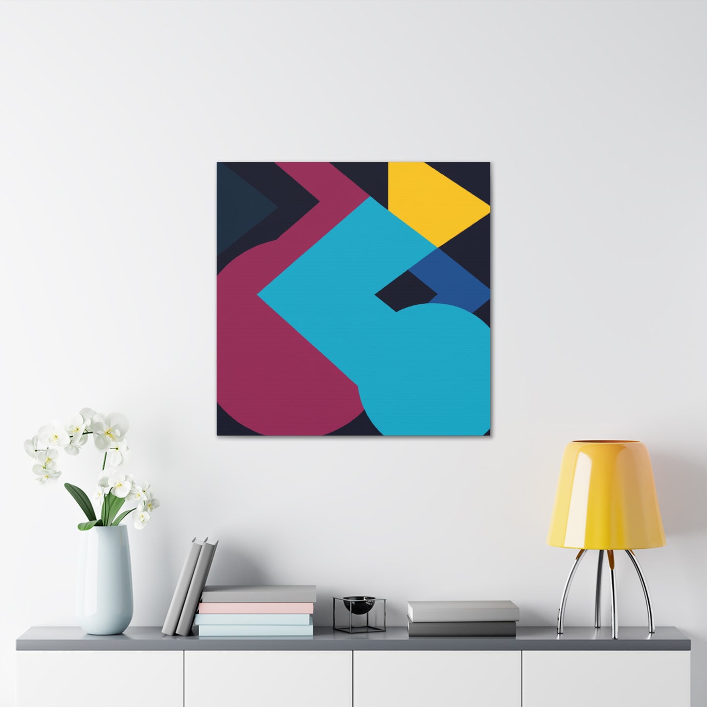 "Fractal Flora - Midcentury" - Canvas