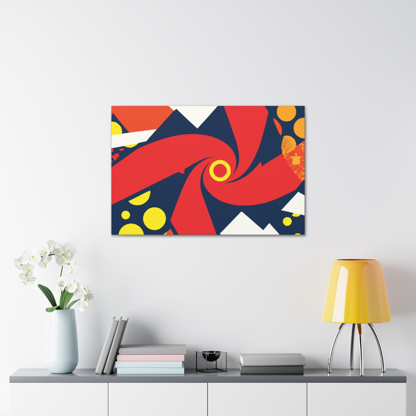 "Asteroid Bloom - Midcentury" - Canvas