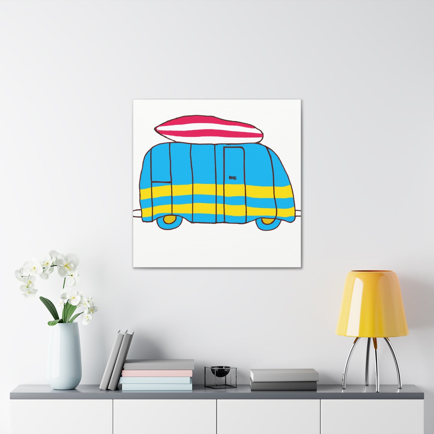 Minimal Surfmobile - Minimalism - Canvas