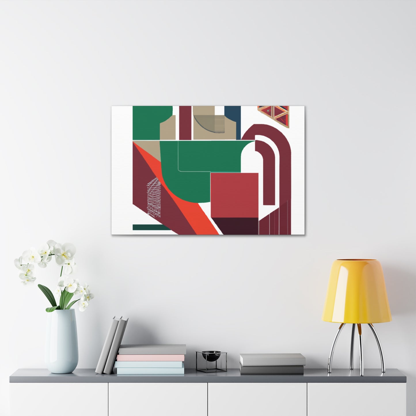 Giraffeon. - Midcentury Modern Canvas