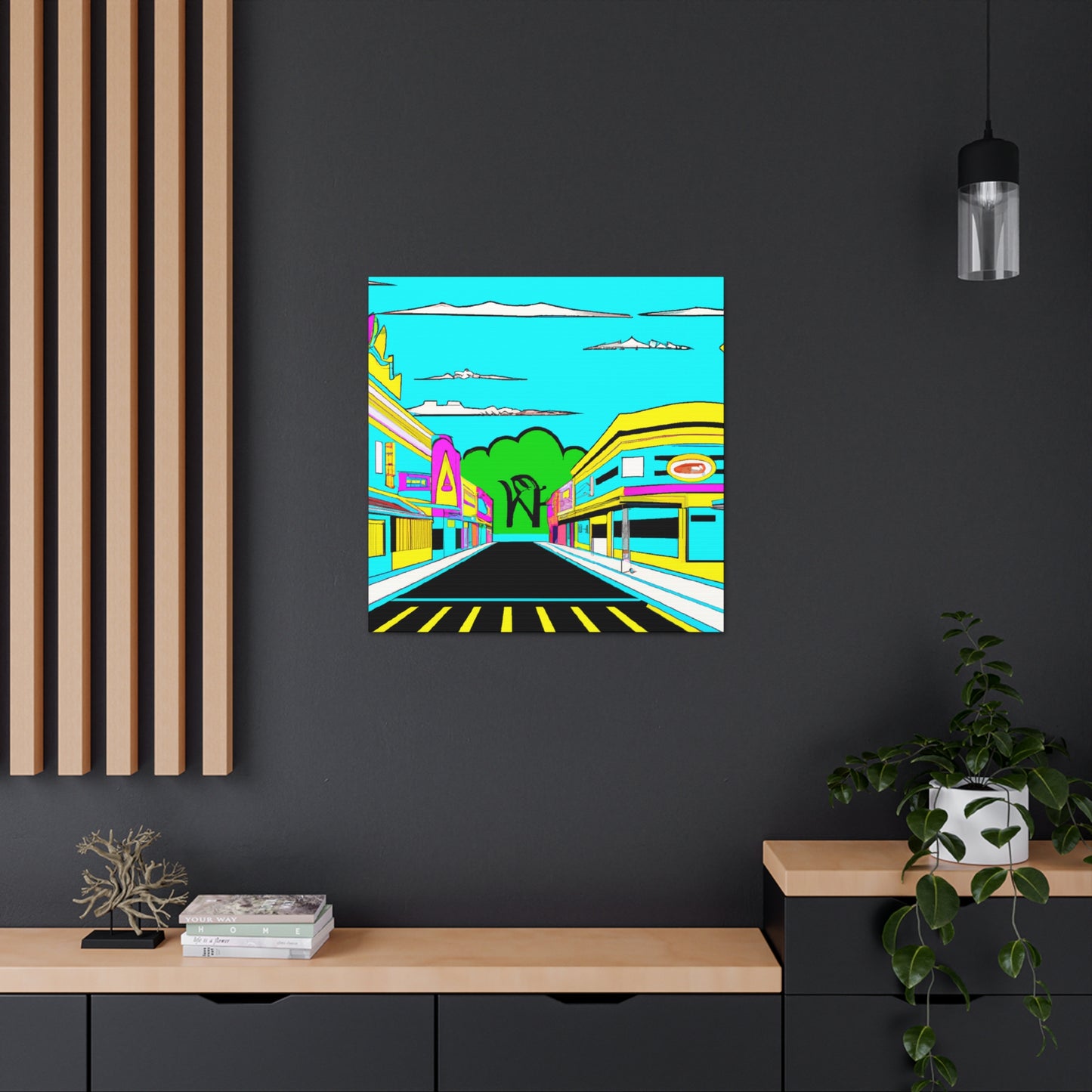 Metro Row - Architectural Canvas Pop Art