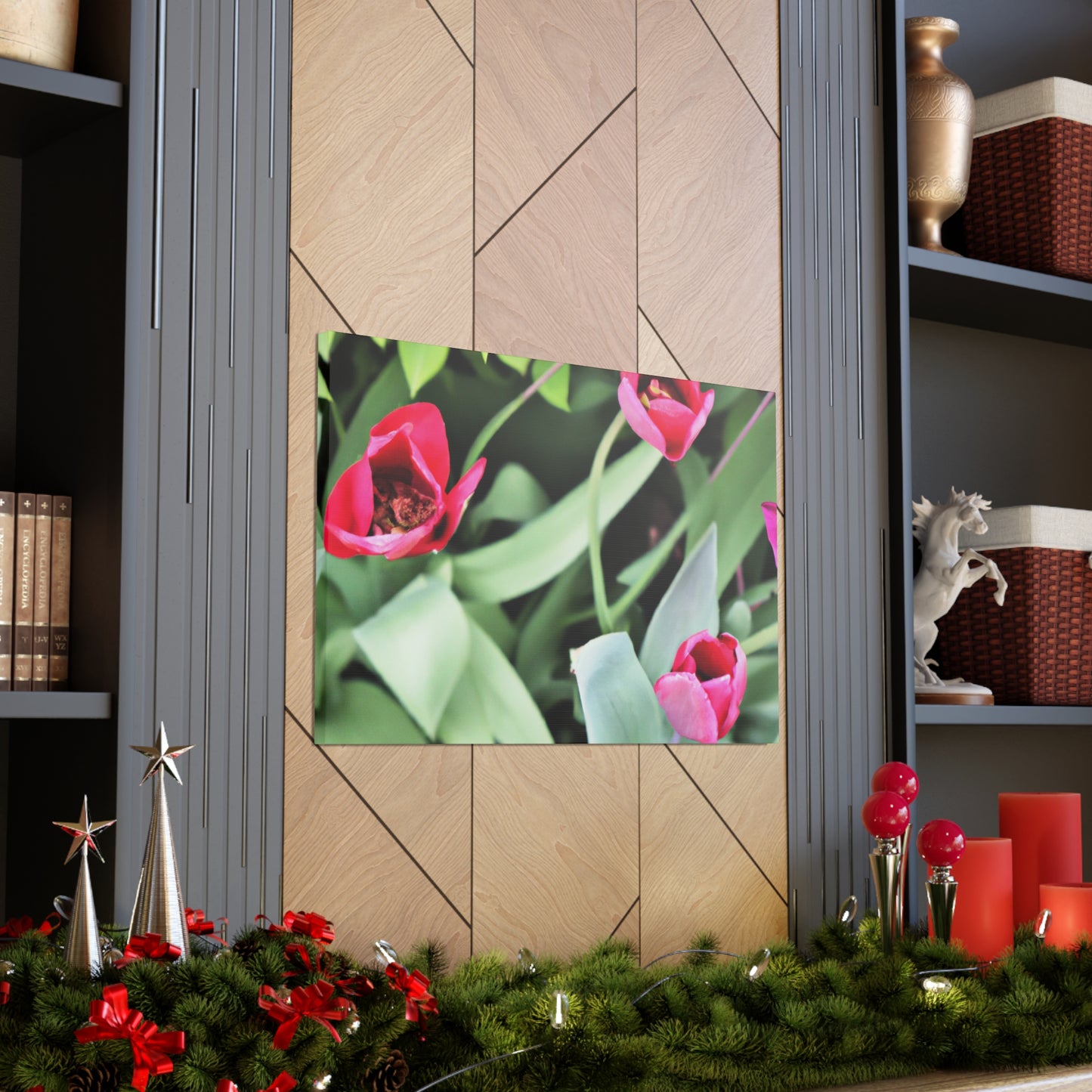 Pink Pop Ups - Canvas - Floral