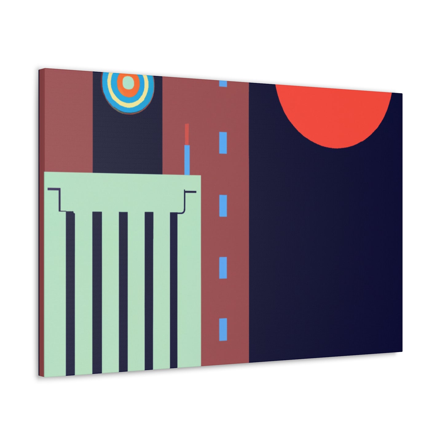 Vibrant Burst - Midcentury - Canvas