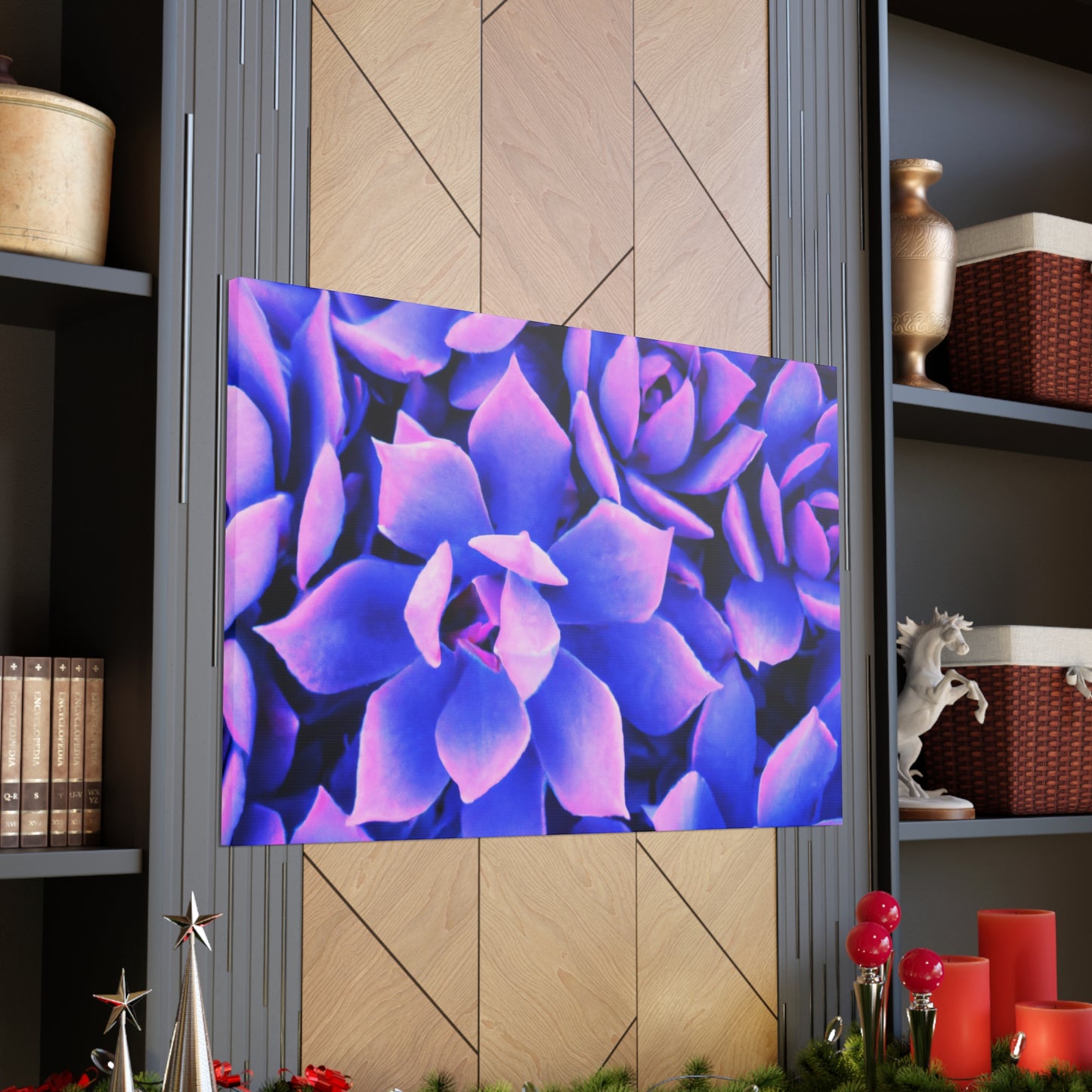 Floral Eden Print. - Canvas - Succulent