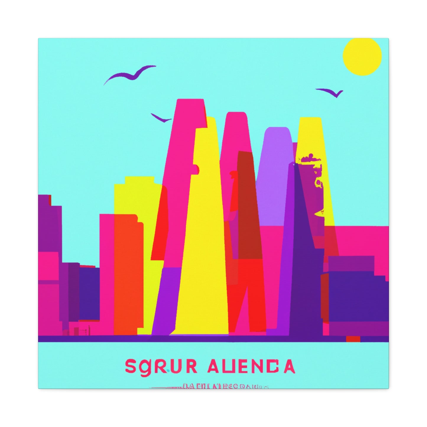 Santiango - South America - Canvas