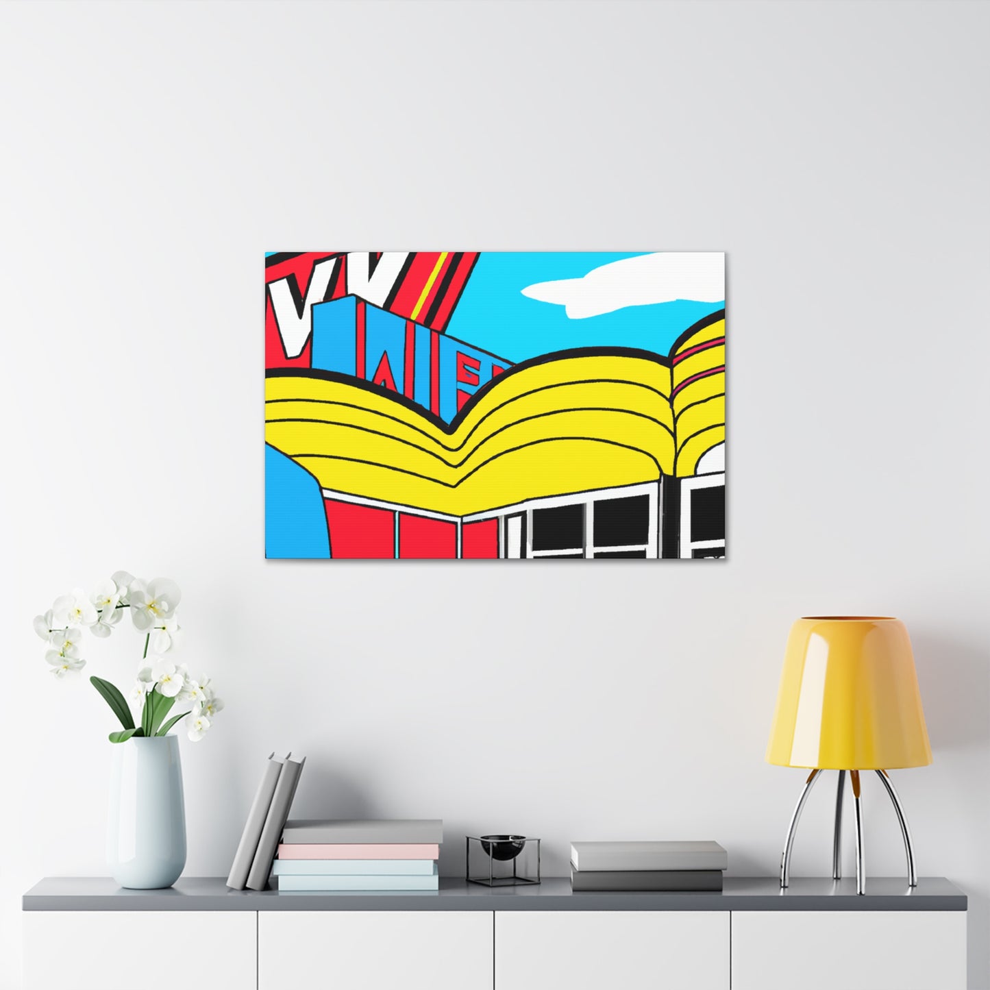 'Rockin' Red's Roller Rink' - Canvas - Pop Art