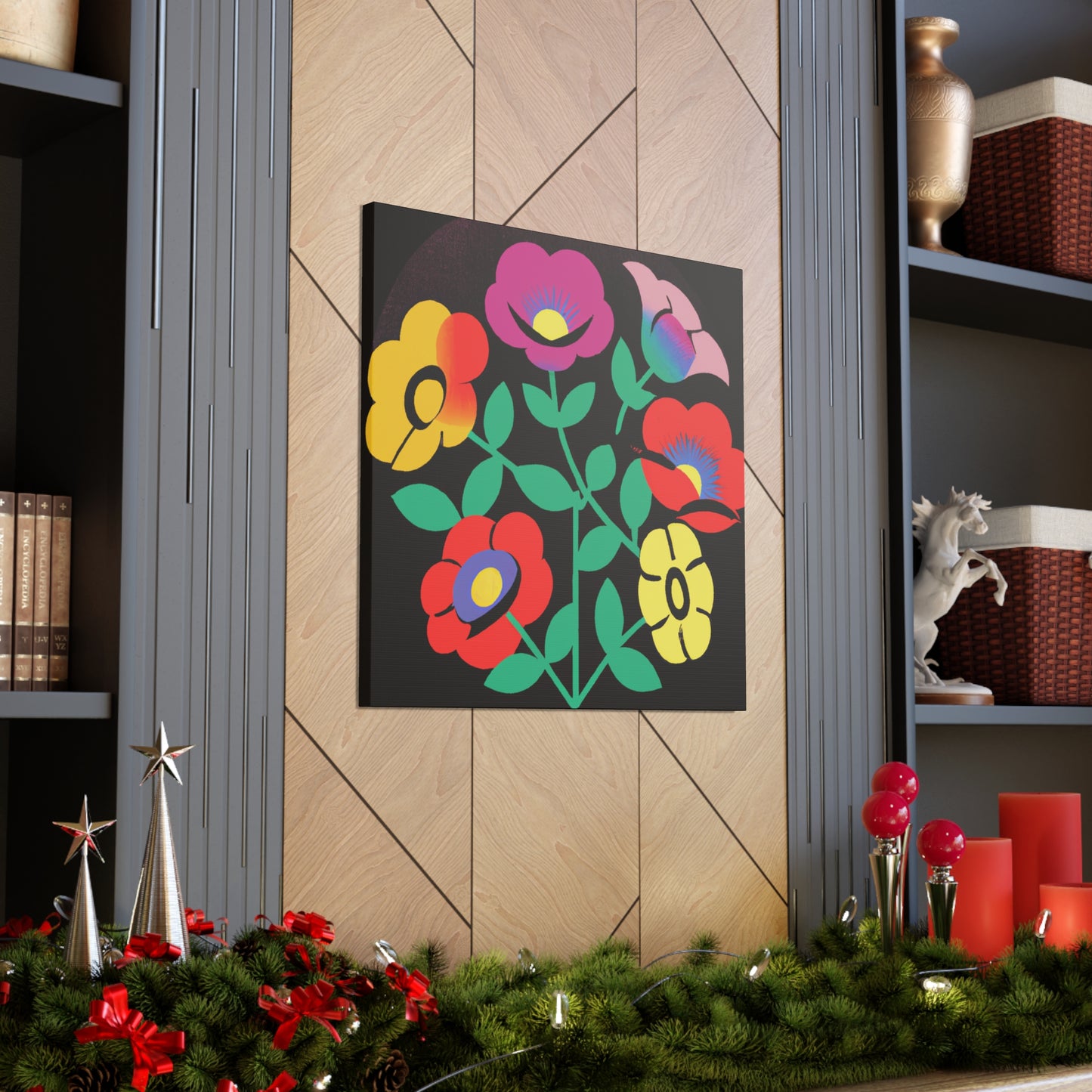 Frenzy Mammoth - Floral Canvas
