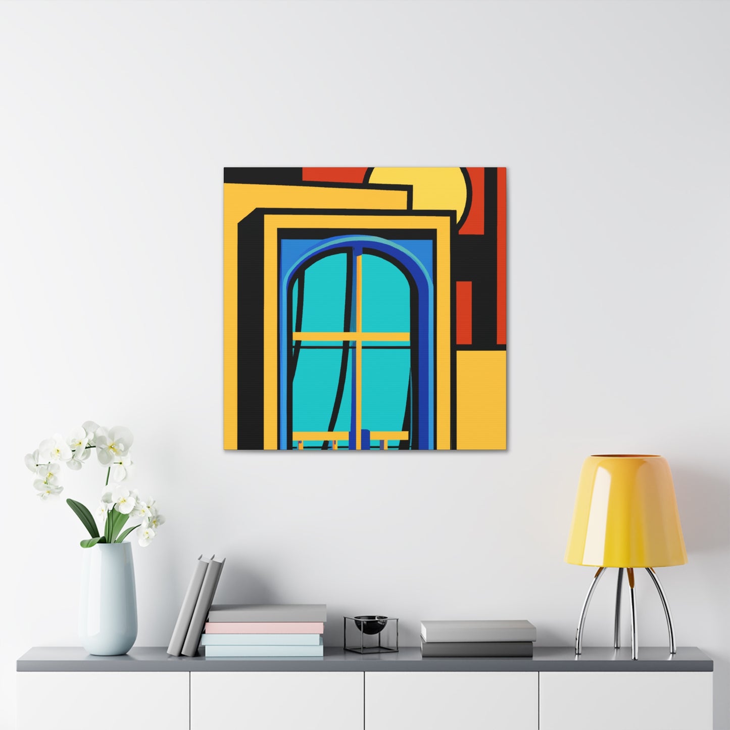 Autumn Reflection- Midcentury - Canvas