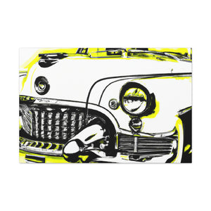 "Classic Automotive Reflection" - Automobile Canvas
