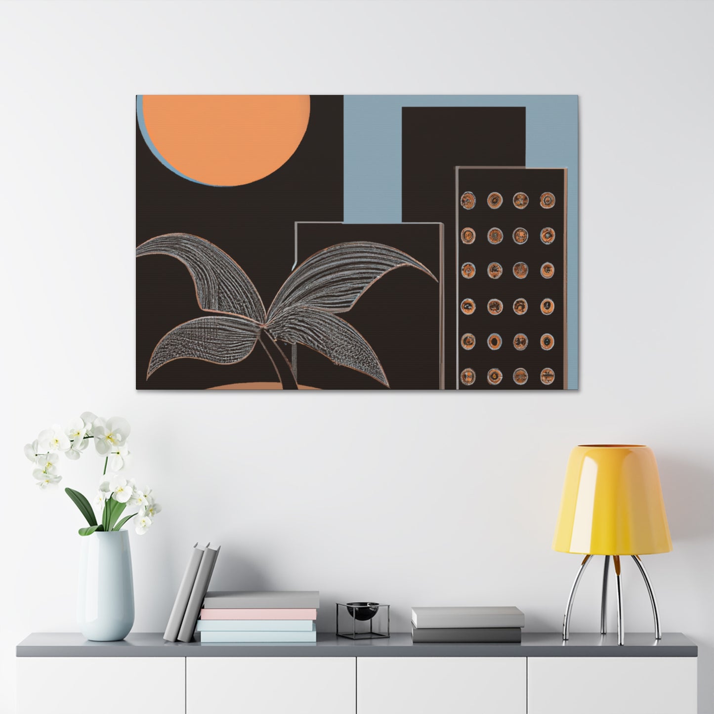 Dark Lovely - Midcentury Canvas